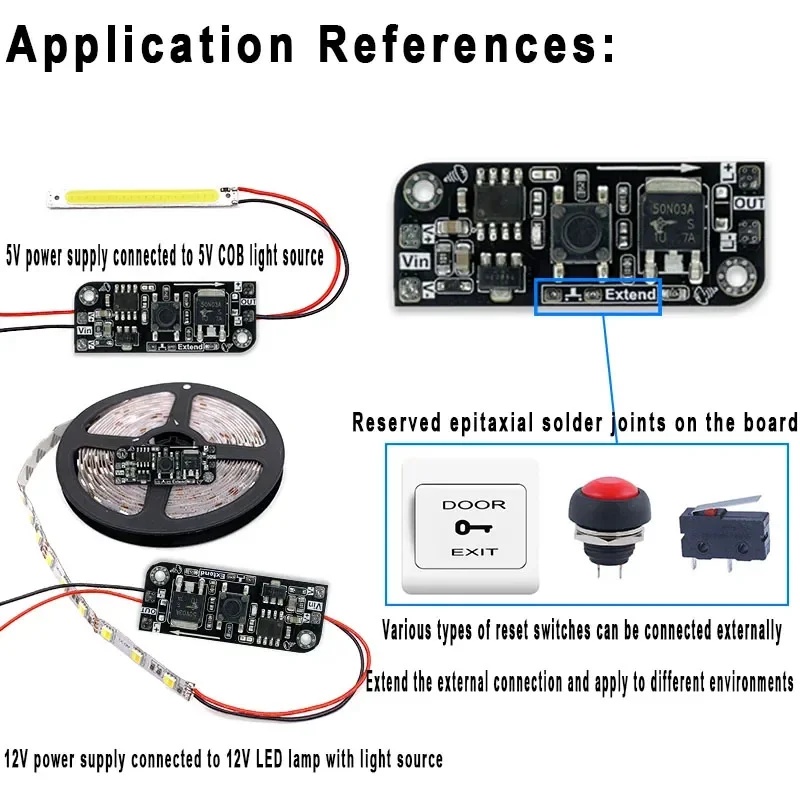 Electronics & Gadgets Beginning With D - Micro Button Dimming Board Key Module