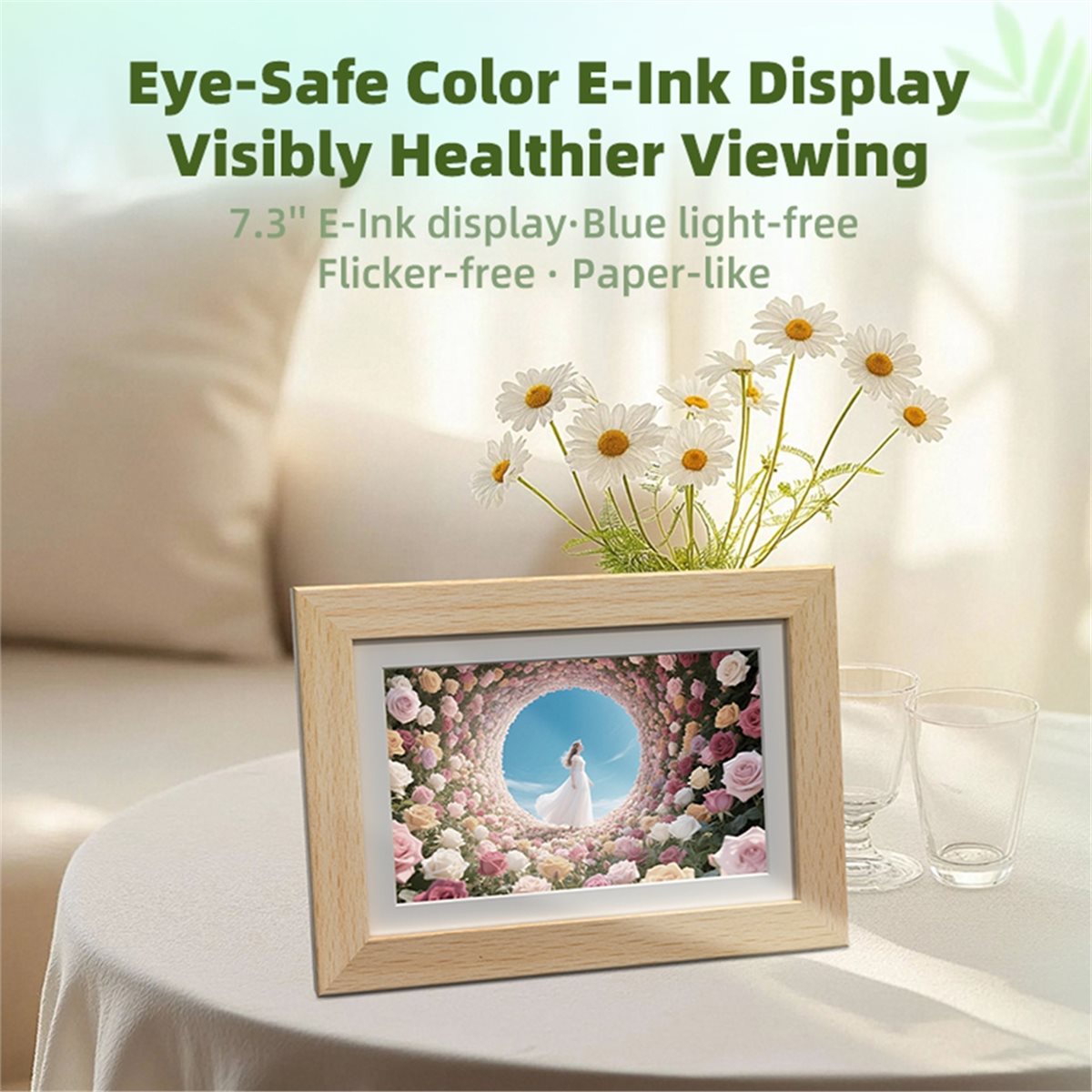 A73T 7.3'' Color E-Ink Display - Digital Photo Frame Wifi review and price