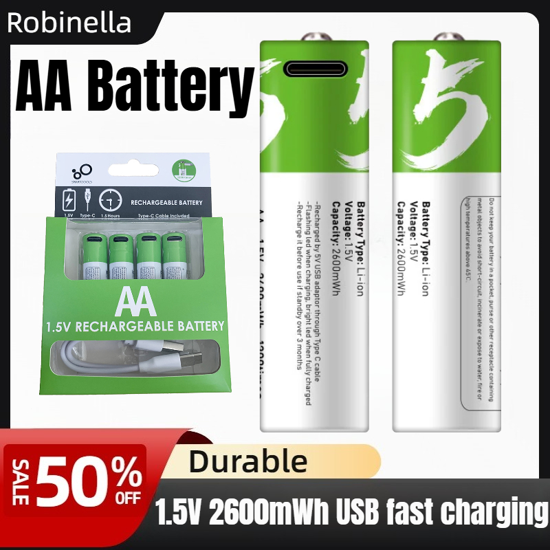Smart 1.5V AA 2600mWh USB Rech - Modern Electronics Gadgets review and price