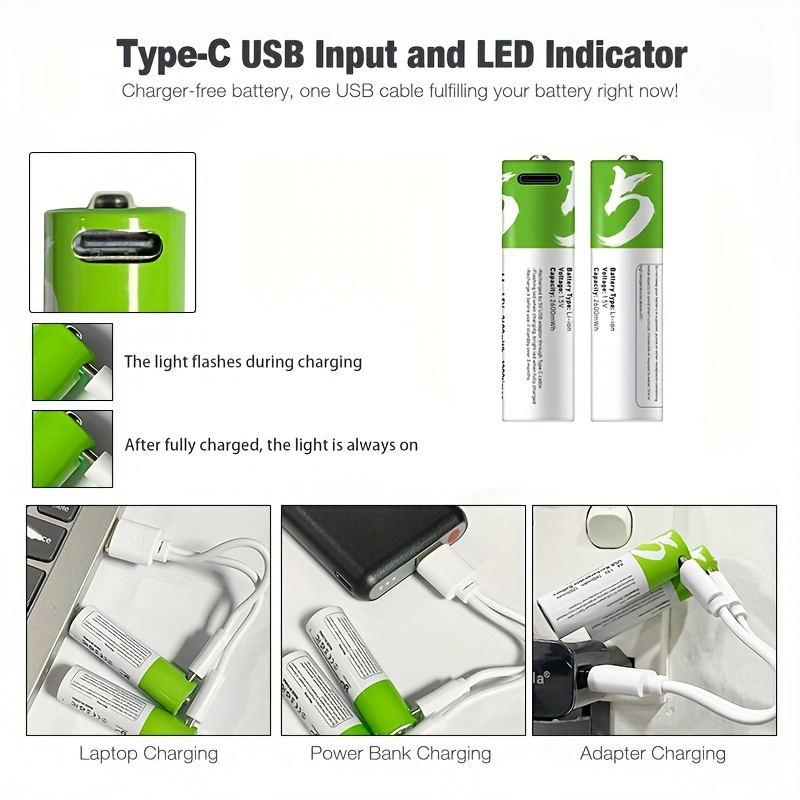 Smart 1.5V AA 2600mWh USB Rech - Modern Electronics Gadgets review and price