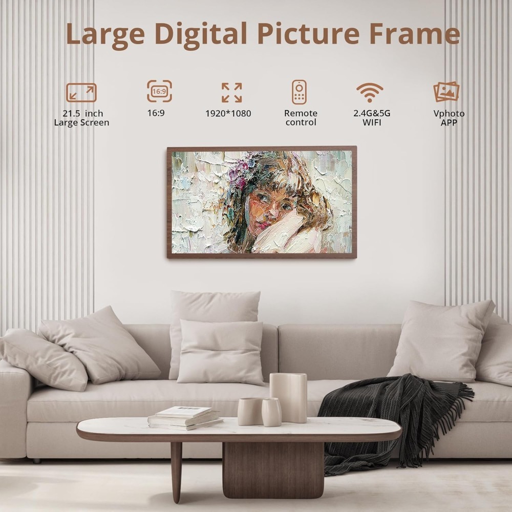 JHZ for NEW Large Digital Pict - Digital Photo Frame Wifi review and price
