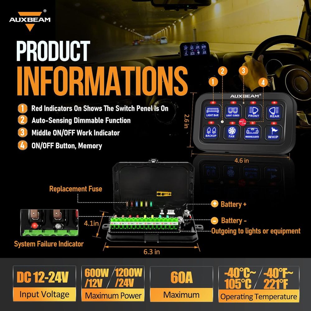 8 Gang Switch Panel BA80 Autom - Electronics & Gadgets Beginning With D review and price