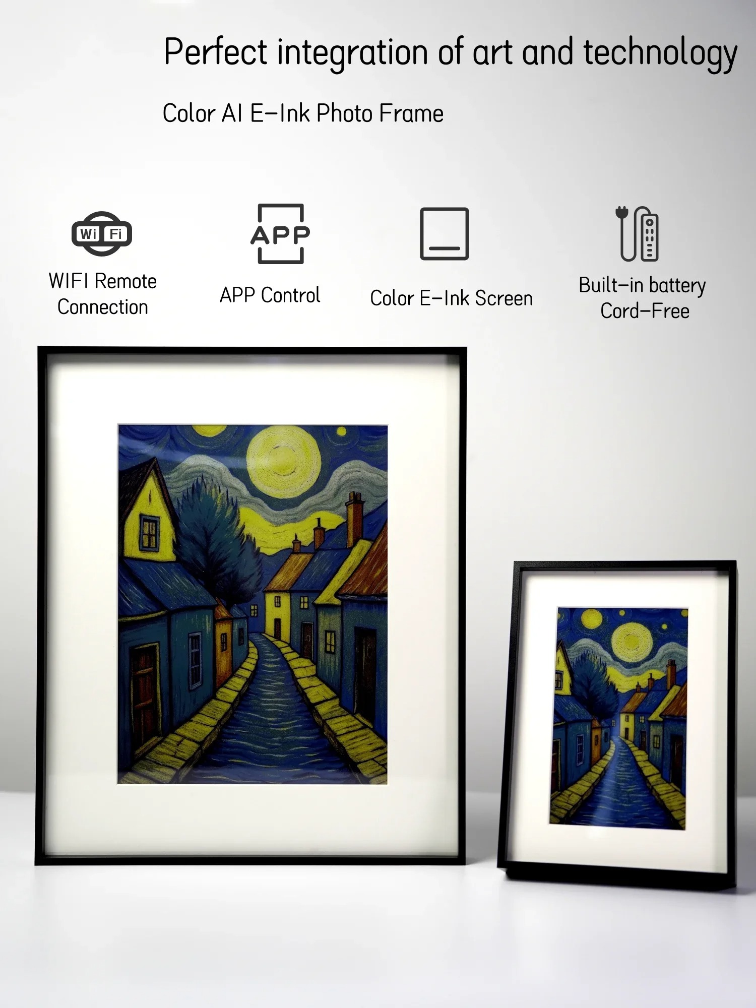 Hindetel 7.3 inch wall mounted - Digital Photo Frame Wifi review and price