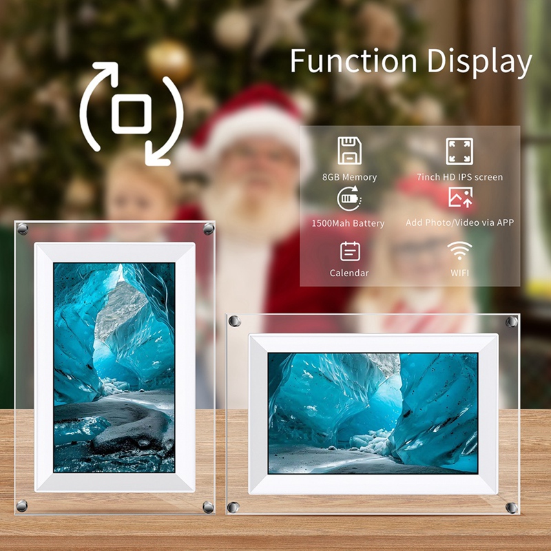 New 7-Inch Transparent Acrylic - Digital Photo Frame Wifi review and price