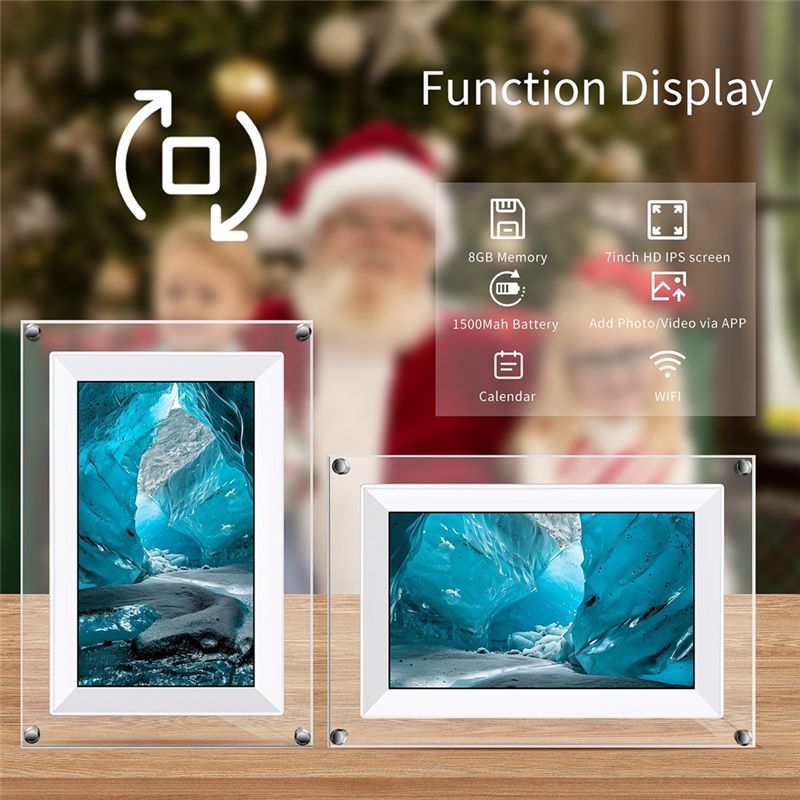 A75Q-New 7-Inch Transparent Ac - Digital Photo Frame Wifi review and price