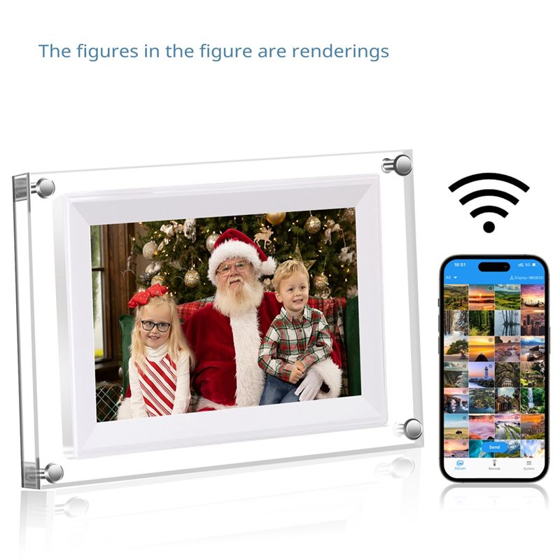 A75Q-New 7-Inch Transparent Ac - Digital Photo Frame Wifi review and price